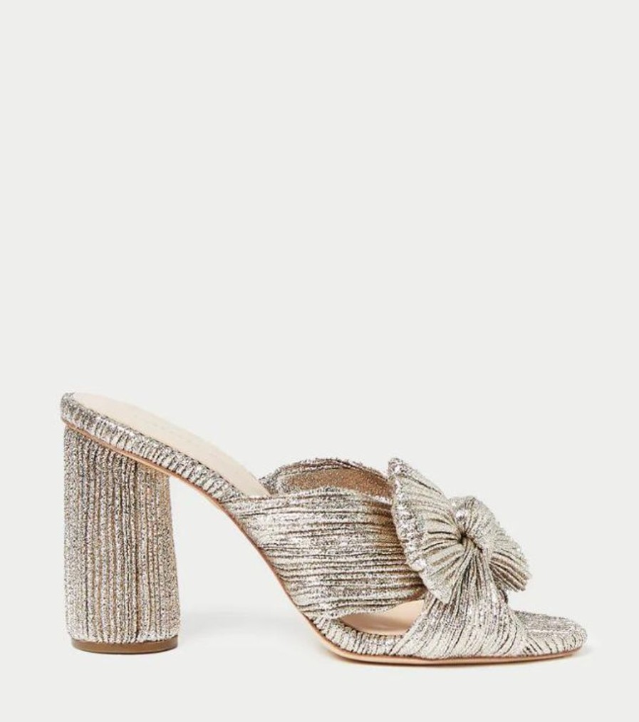 Shoes Loeffler Randall | Penny Knot Mule Champagne Shimmer