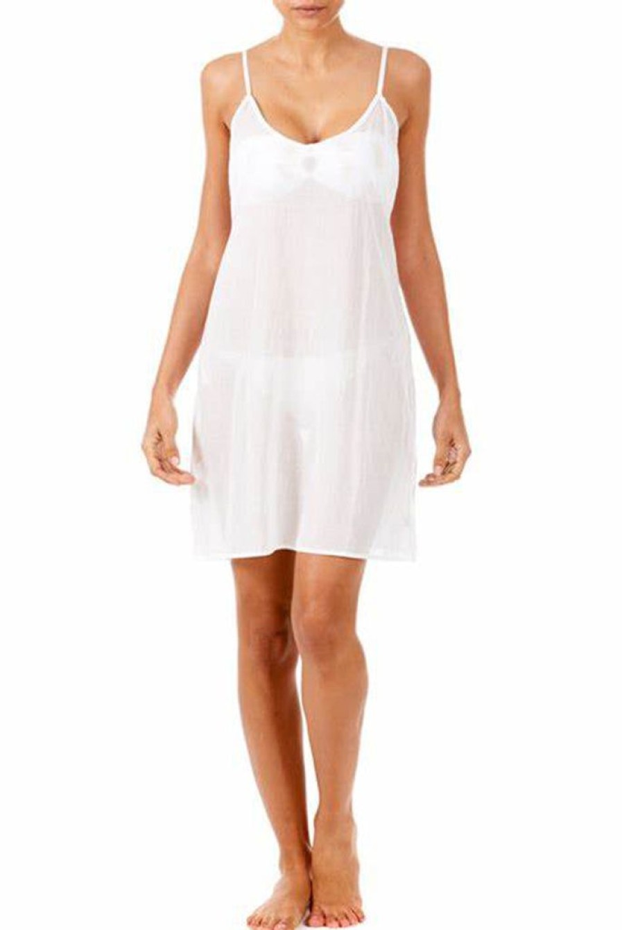 Clothing Juliet Dunn | Juliet Dunn Cotton Slip White