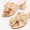 Shoes Loeffler Randall | Emilia Pleated Heel Gold