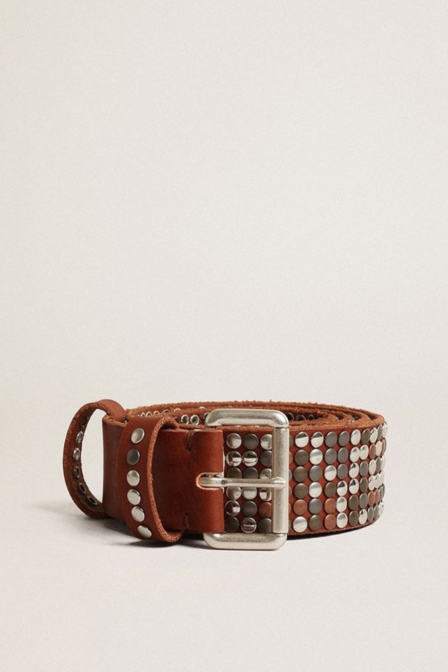 Accessories Golden Goose | Belt Sil Cuoio Brown