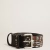 Accessories Golden Goose | Belt Sil Cuoio Black