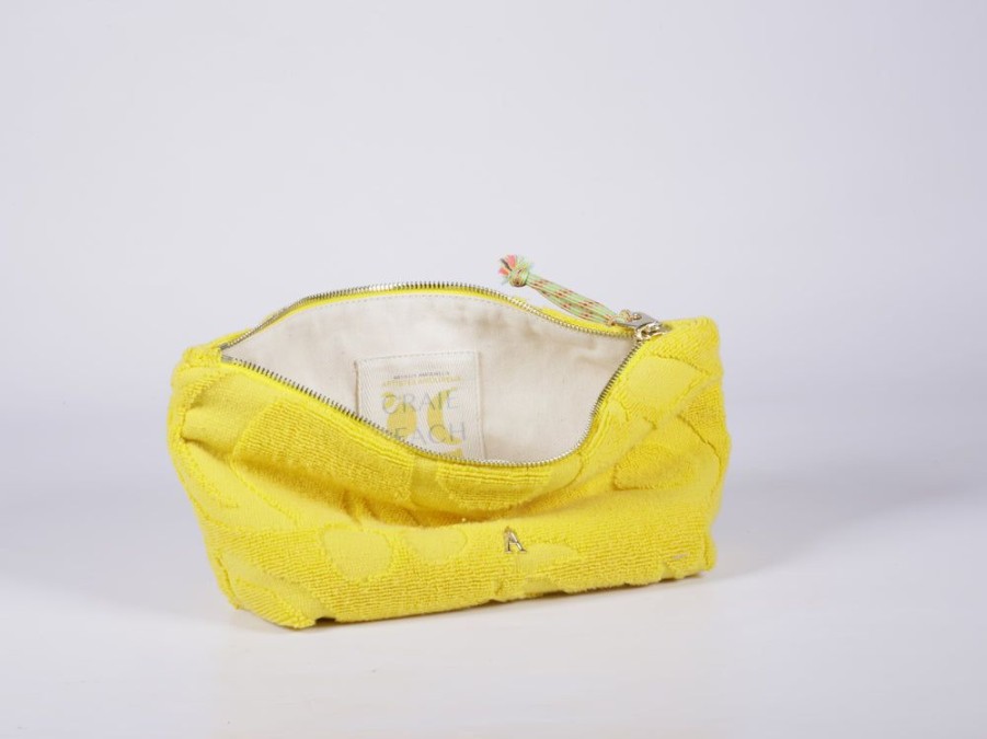 Accessories Craie Studio | Sable Towelling Pouch Yellow