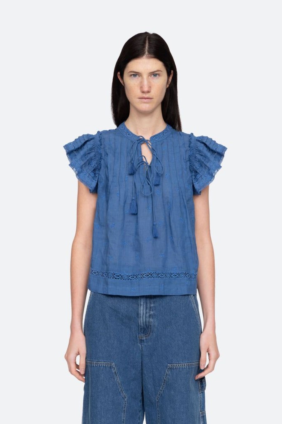 Clothing Sea New York | Loren Flutter Sleeve Top