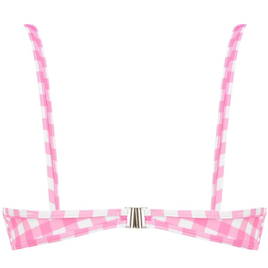 Clothing Ephemera | Blush Gingham Classic Bra & High Waist Bottom