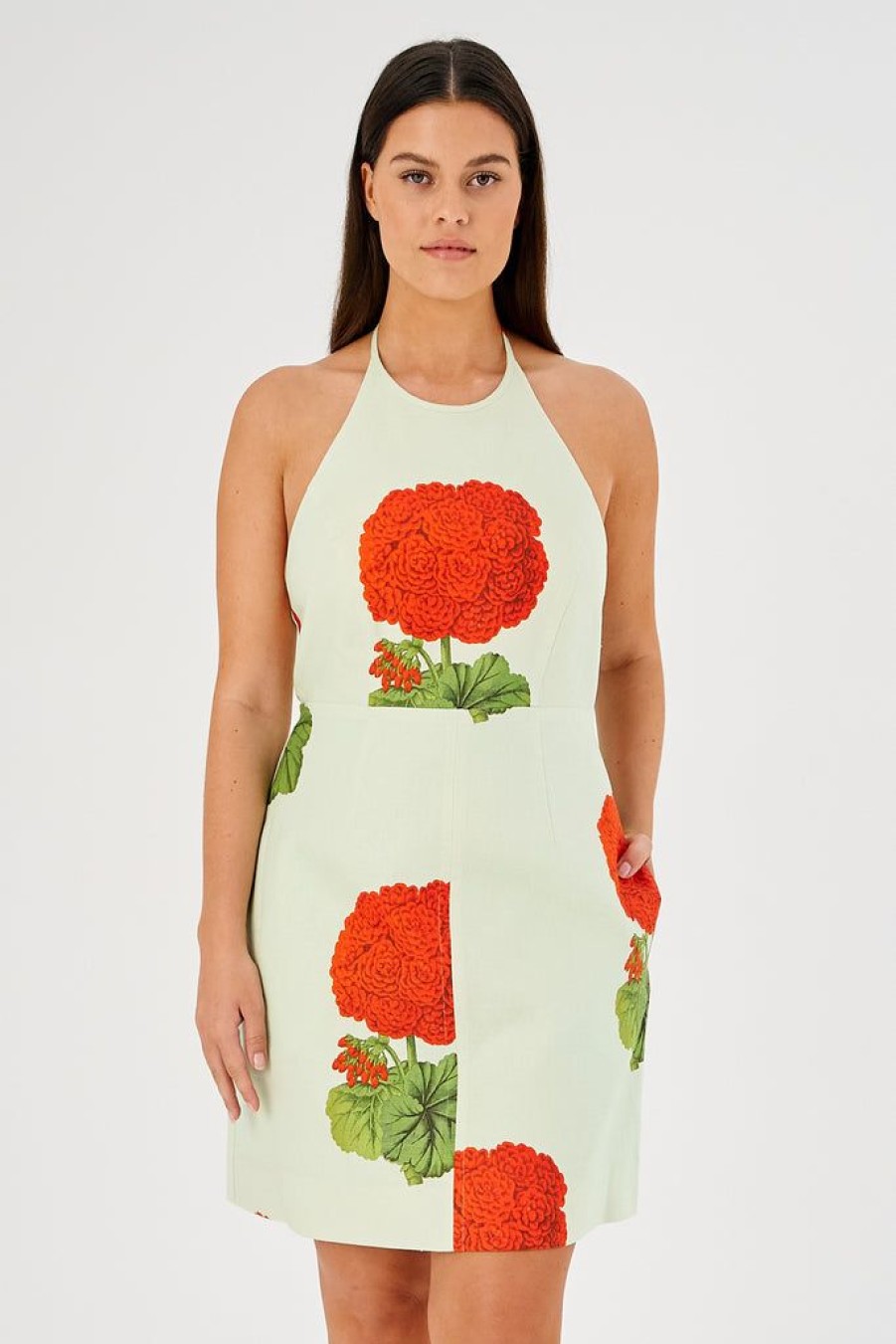 Clothing Oroton | Posie Geranium Bell Dress