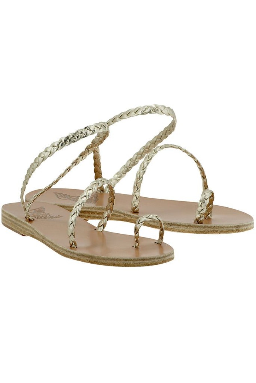 Shoes Ancient Greek Sandals | Eleftheria Sandal Platinum