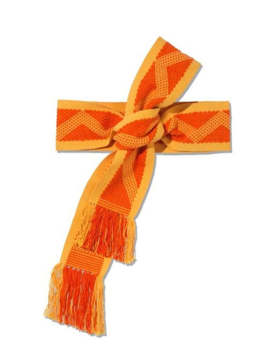 Accessories Pippa Holt Kaftans | Handwoven Belt Yellow And Orange