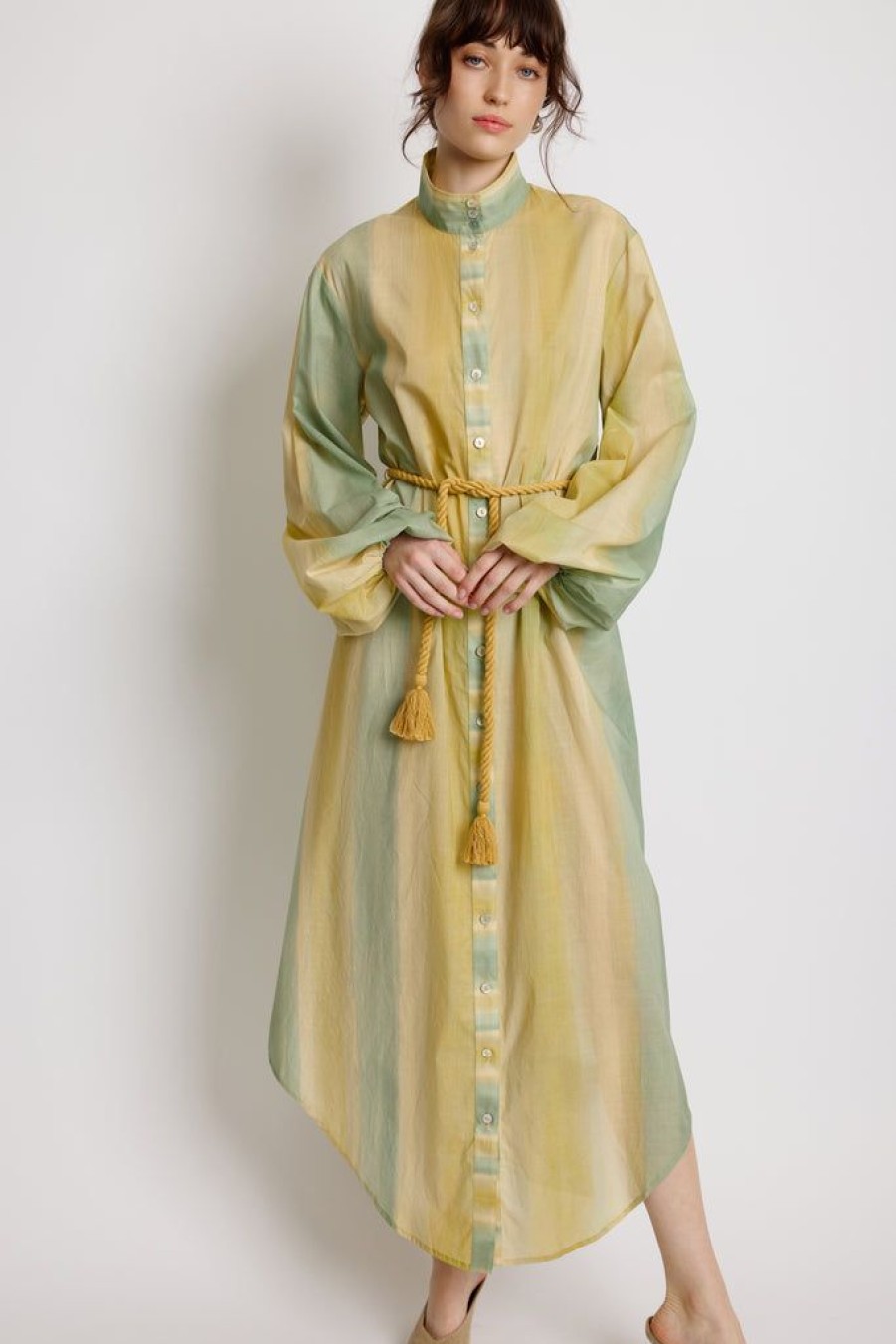 Clothing Sunset Lover | Foilage Shirt Dress