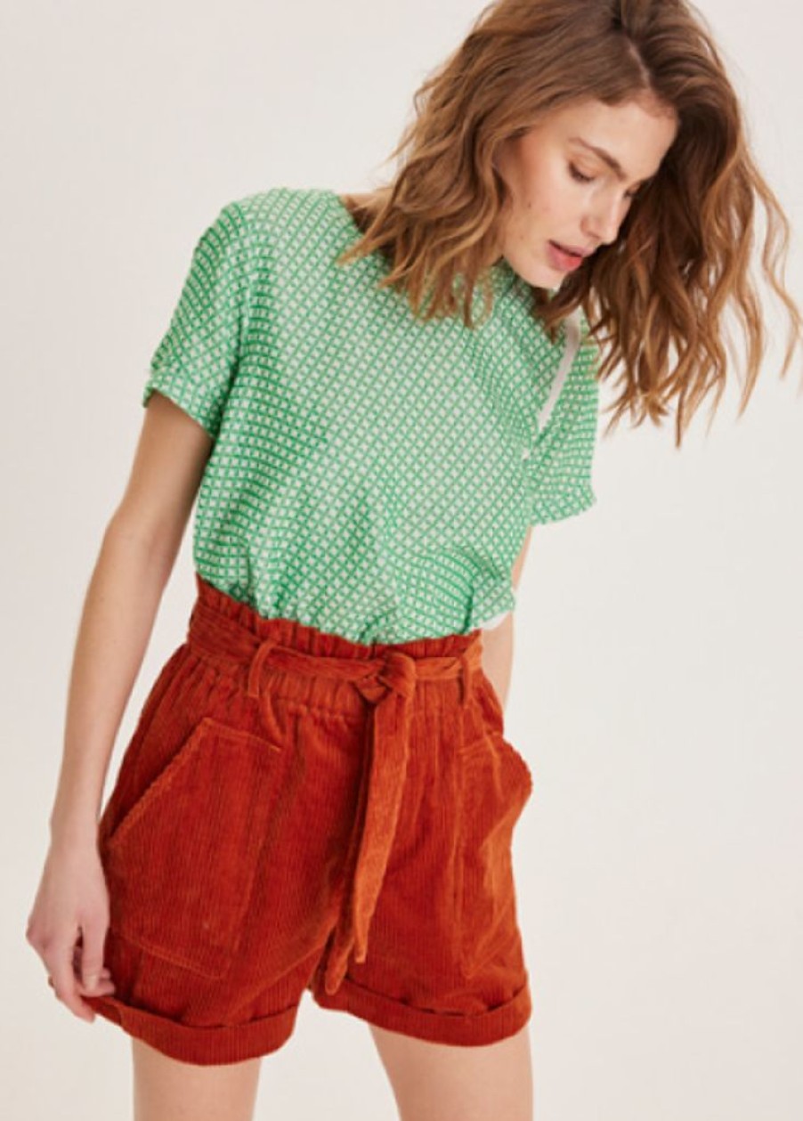 Clothing Summery Copenhagen | Shirt O Short Sleeve Fern Green