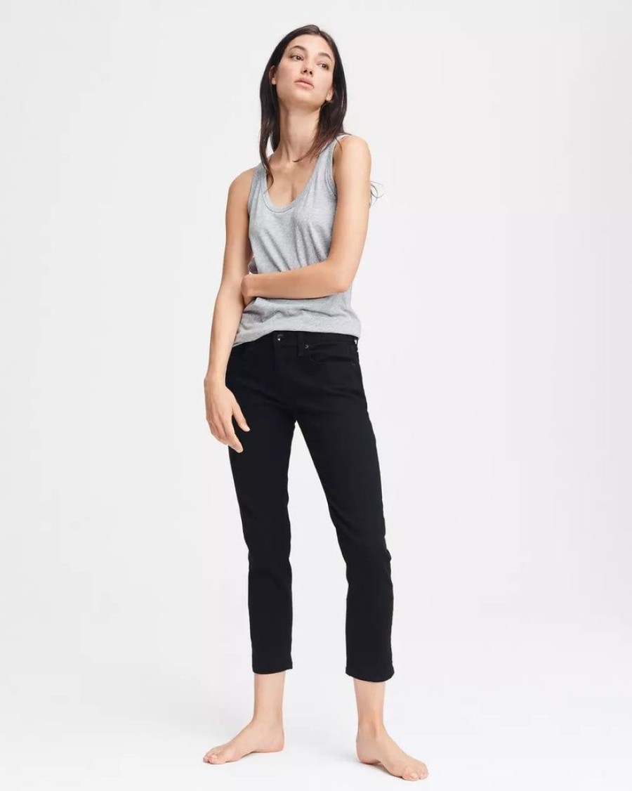 Clothing Rag & Bone | Dre Slim Boyfriend Jean Black