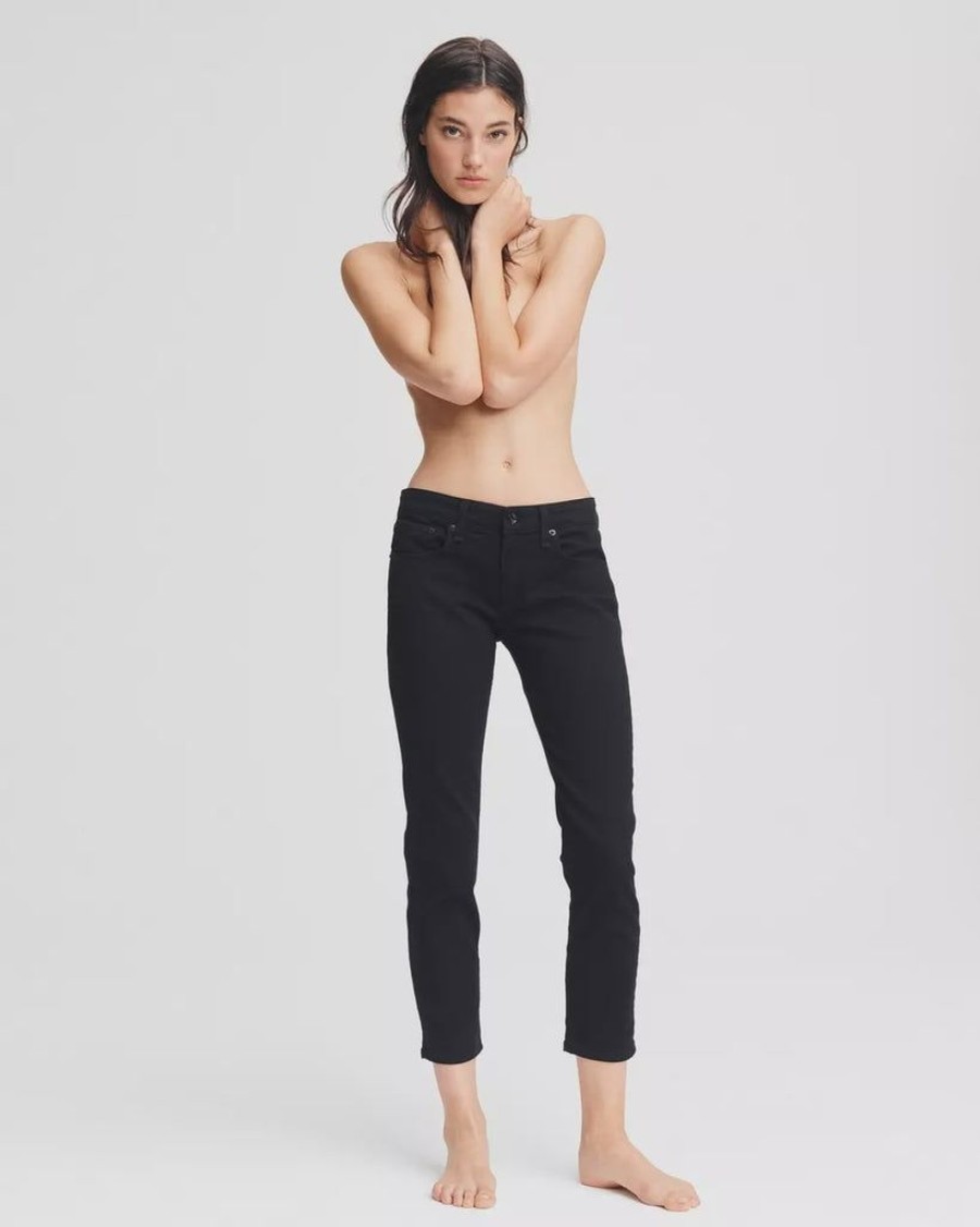 Clothing Rag & Bone | Dre Slim Boyfriend Jean Black