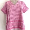 Clothing Cecilie Copenhagen | Shirt V Short Sleeve Super Pink