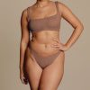 Clothing Hunza G | Xandra Bikini Metallic Cocoa