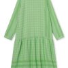 Clothing Cecilie Copenhagen | Josefine Long Sleeve Dress Opaline Green