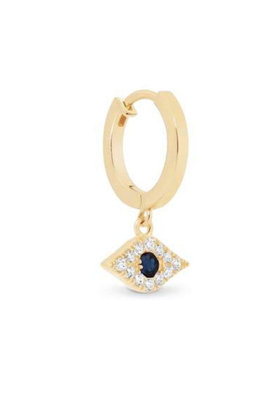 Accessories By Charlotte | 14K Evil Eye Hoops Gold