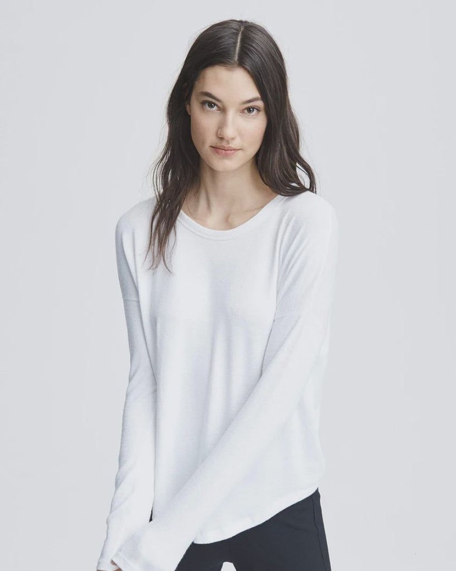 Clothing Rag & Bone | Knit Long Sleeve White