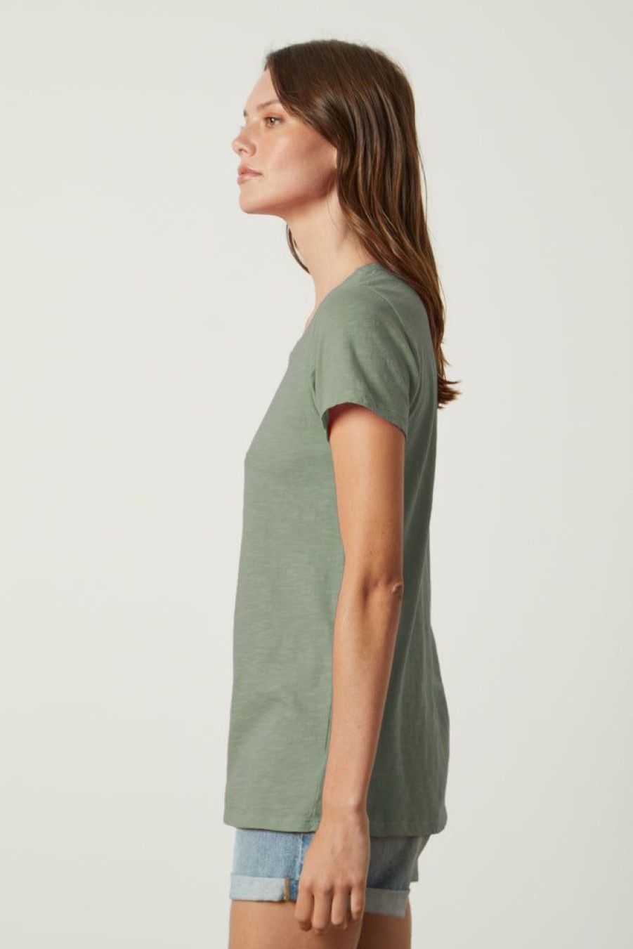 Clothing Velvet by Graham & Spencer | Odelia Tee Desert Green