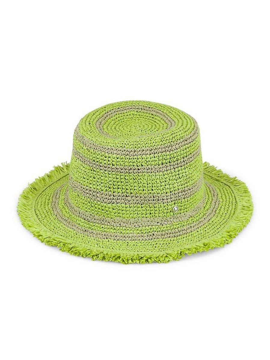 Accessories Rag & Bone | Frills Rollable Bucket Hat Lime