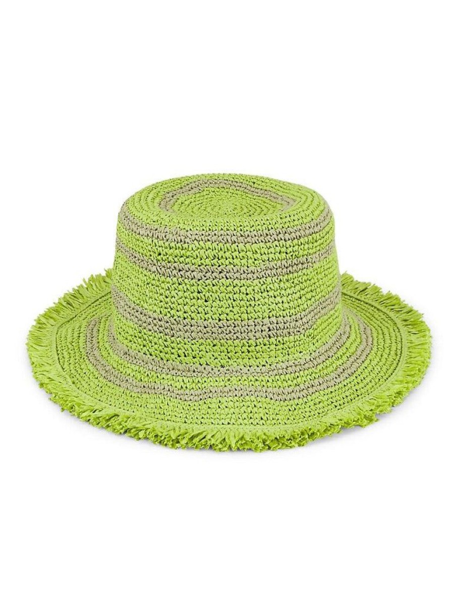 Accessories Rag & Bone | Frills Rollable Bucket Hat Lime