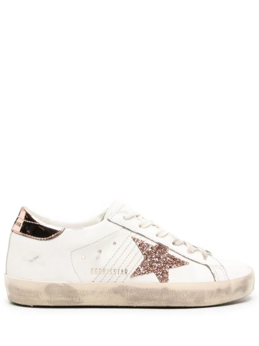 Shoes Golden Goose | Superstar Sneaker White Peach Antique Rose