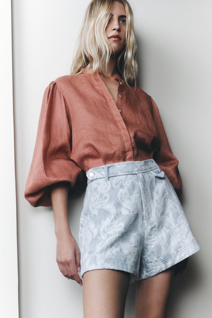 Clothing Sarah-Jane Clarke | Maluku Blouse Italian Mousse