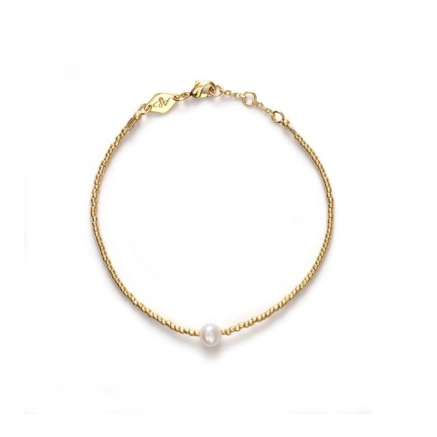 Accessories Anni Lu | Pearly Bracelet Gold