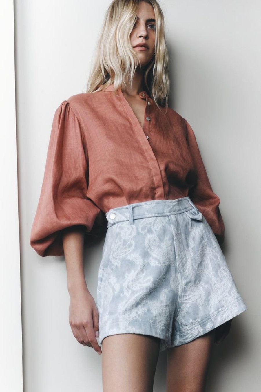 Clothing Sarah-Jane Clarke | Maluku Blouse Italian Mousse