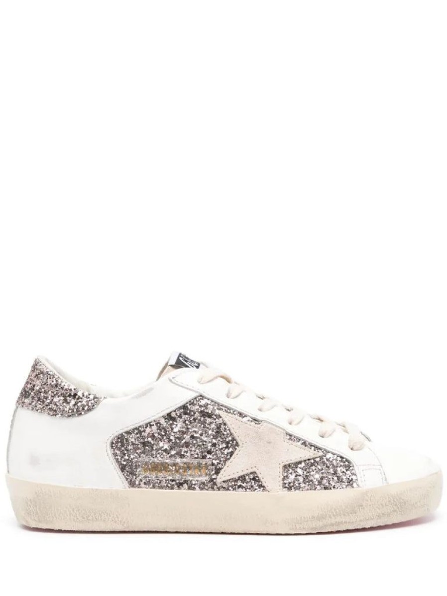 Shoes Golden Goose | Superstar Sneaker Glitter White Pearl