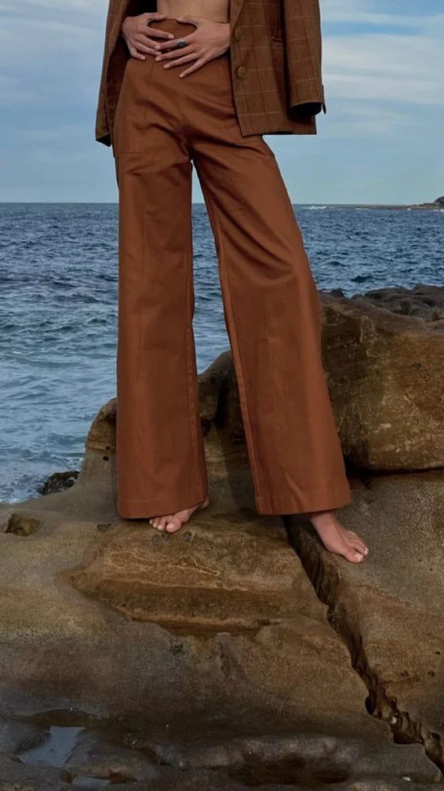 Clothing ARTCLUB by HEIDI MIDDLETON | Rossini Pant Tabacco Bronze