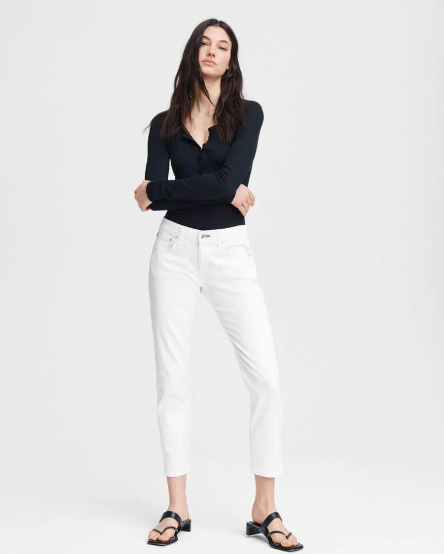 Clothing Rag & Bone | Dre Slim Boyfriend Jean White