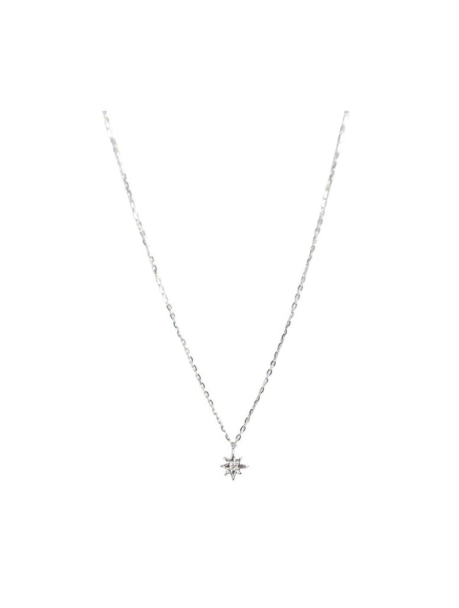 Accessories Constellate by Lisa Sinclair | 18Ct Single Star Diamond Necklace