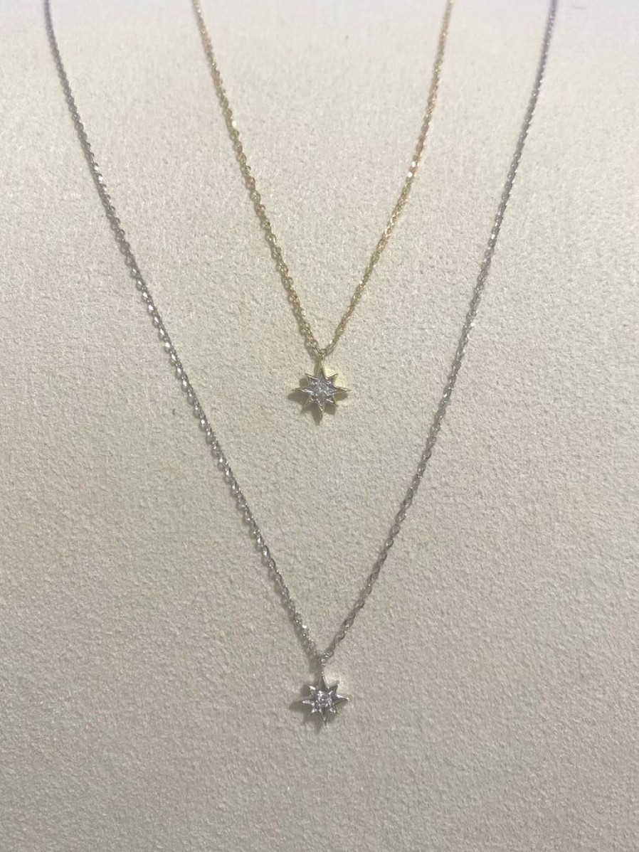 Accessories Constellate by Lisa Sinclair | 18Ct Single Star Diamond Necklace