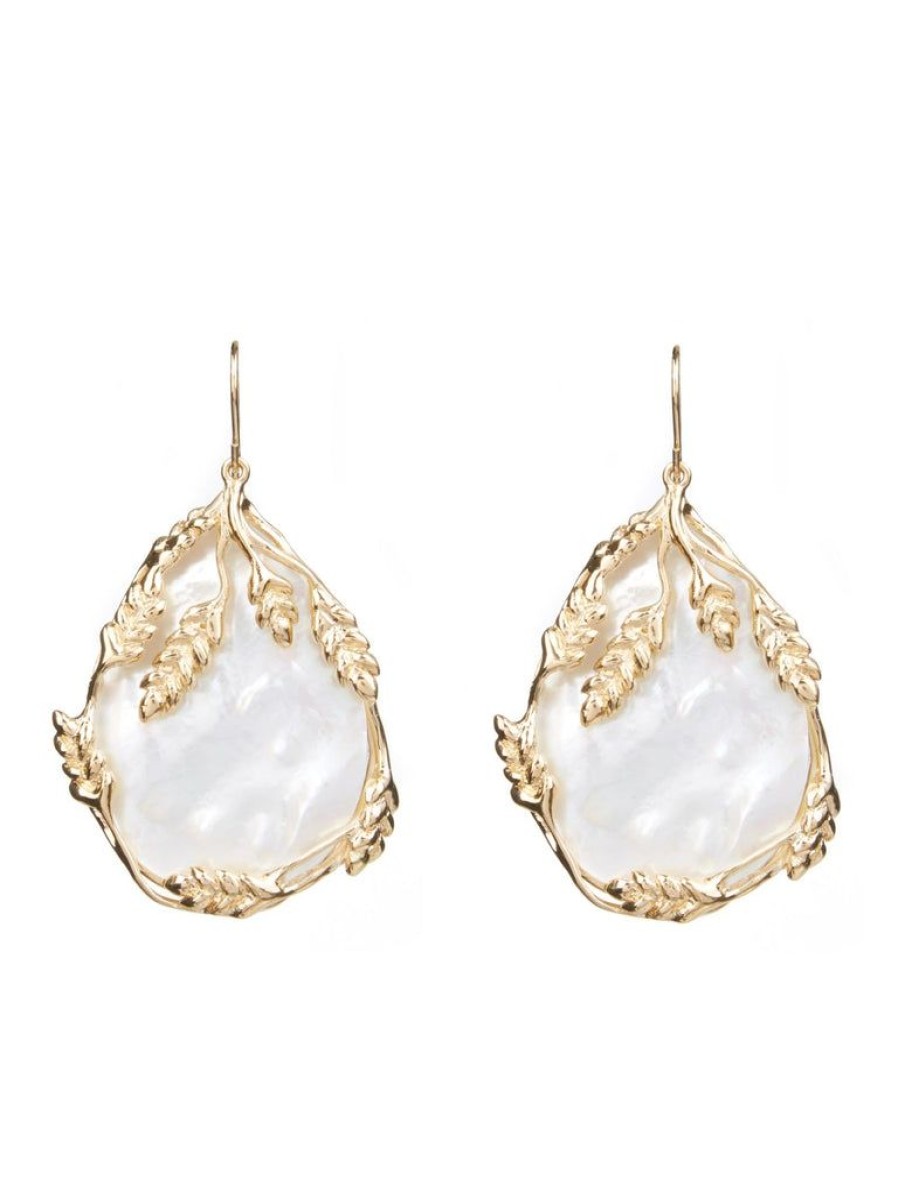 Accessories Aurélie Bidermann | Francoise Pendant Earrings Mother Of Pearl