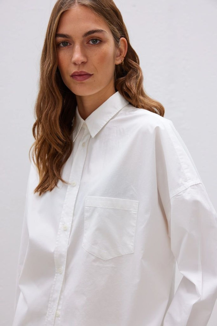 Clothing LMND | Chiara Poplin Shirt White