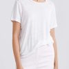 Clothing Jac + Jack | Cuba Linen O Neck Tee White