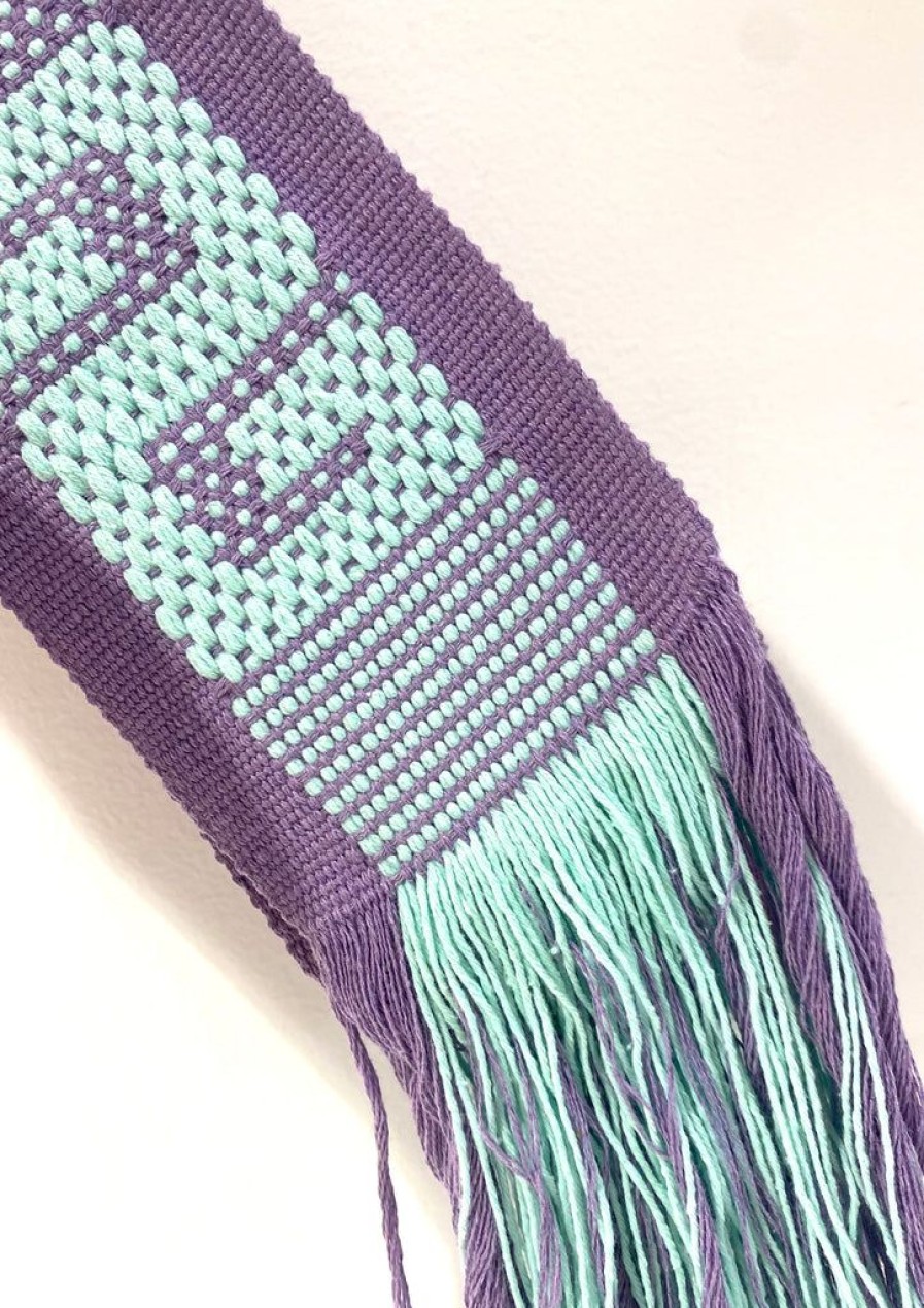 Accessories Pippa Holt Kaftans | Handwoven Belt Lilac And Mint