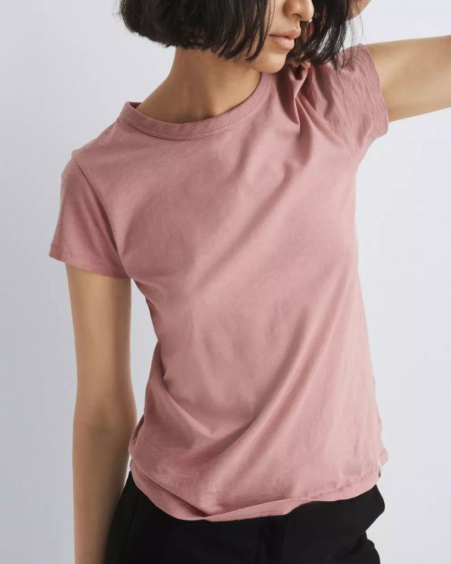 Clothing Rag & Bone | The Slub Tee Rose