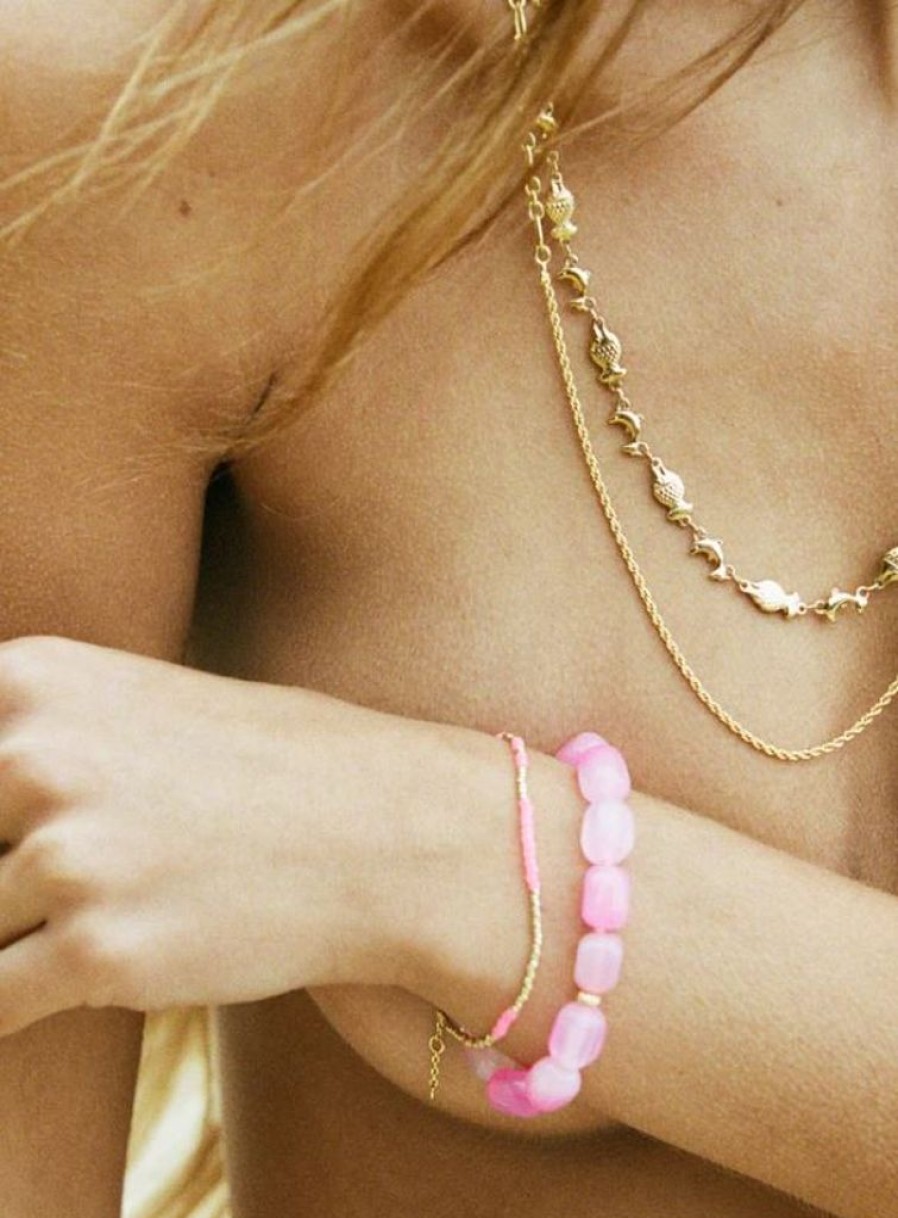 Accessories Anni Lu | Asym Bracelet Neon Pink