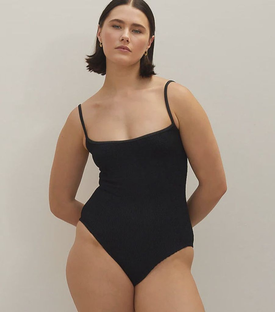 Clothing Hunza G | Pamela Swim Black