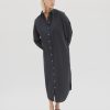 Clothing LMND | Chiara Maxi Shirt Dress Black