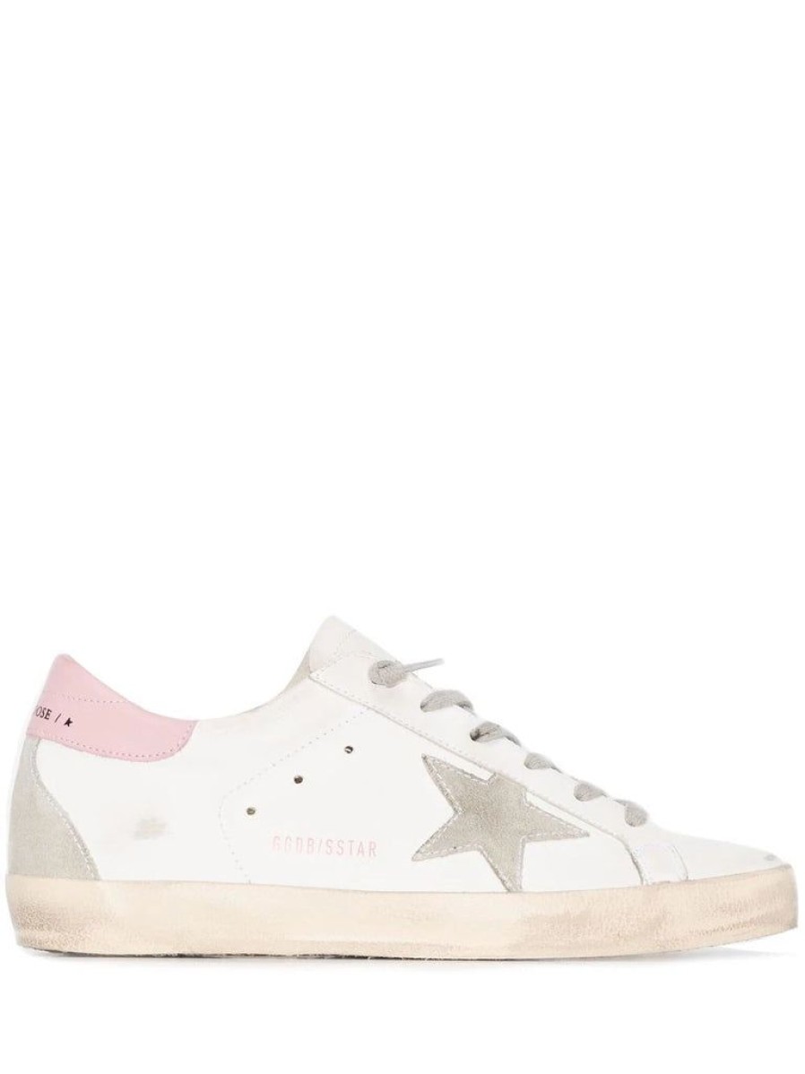 Shoes Golden Goose | Super Star Sneaker White Pink Heel