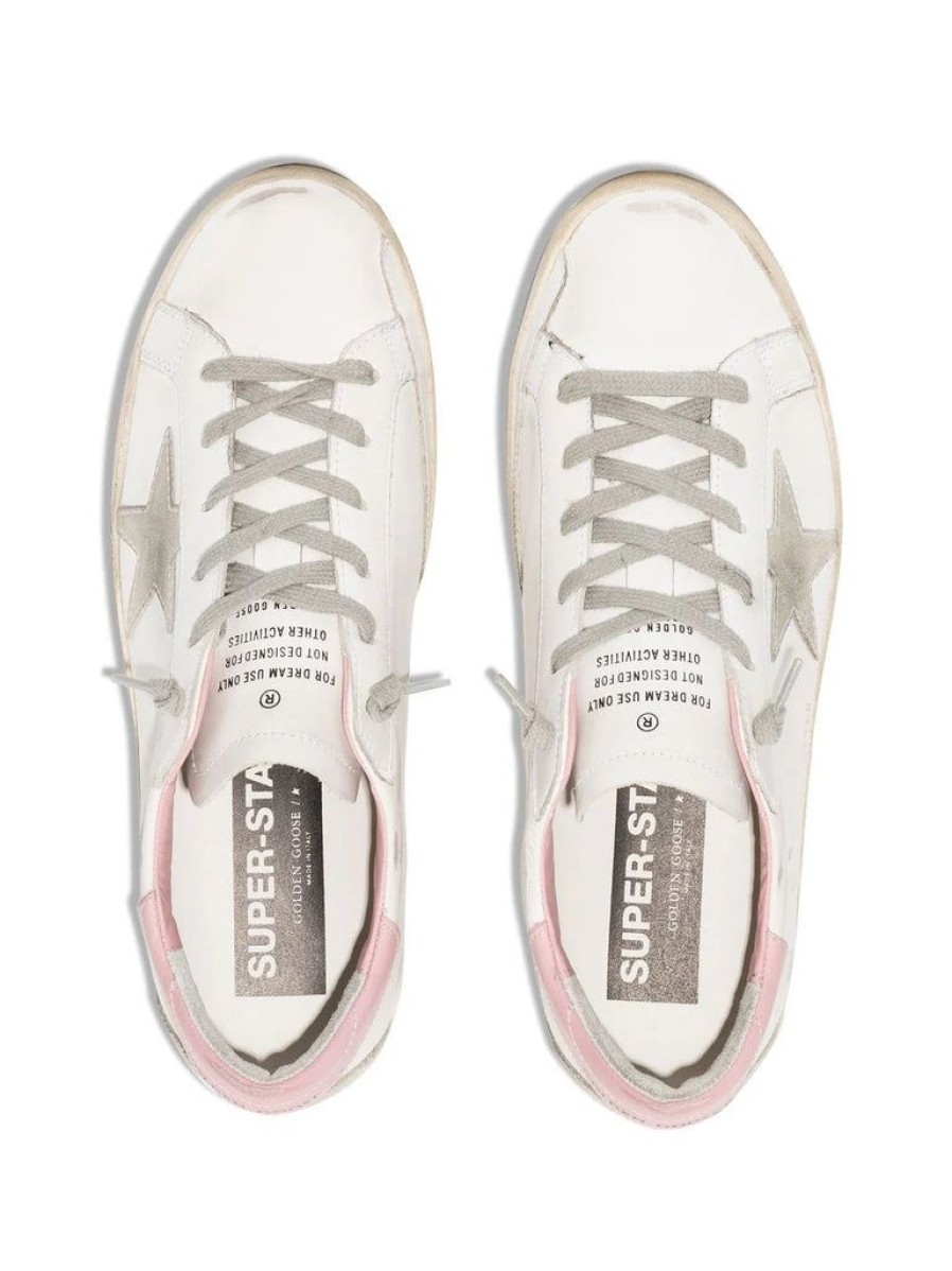 Shoes Golden Goose | Super Star Sneaker White Pink Heel