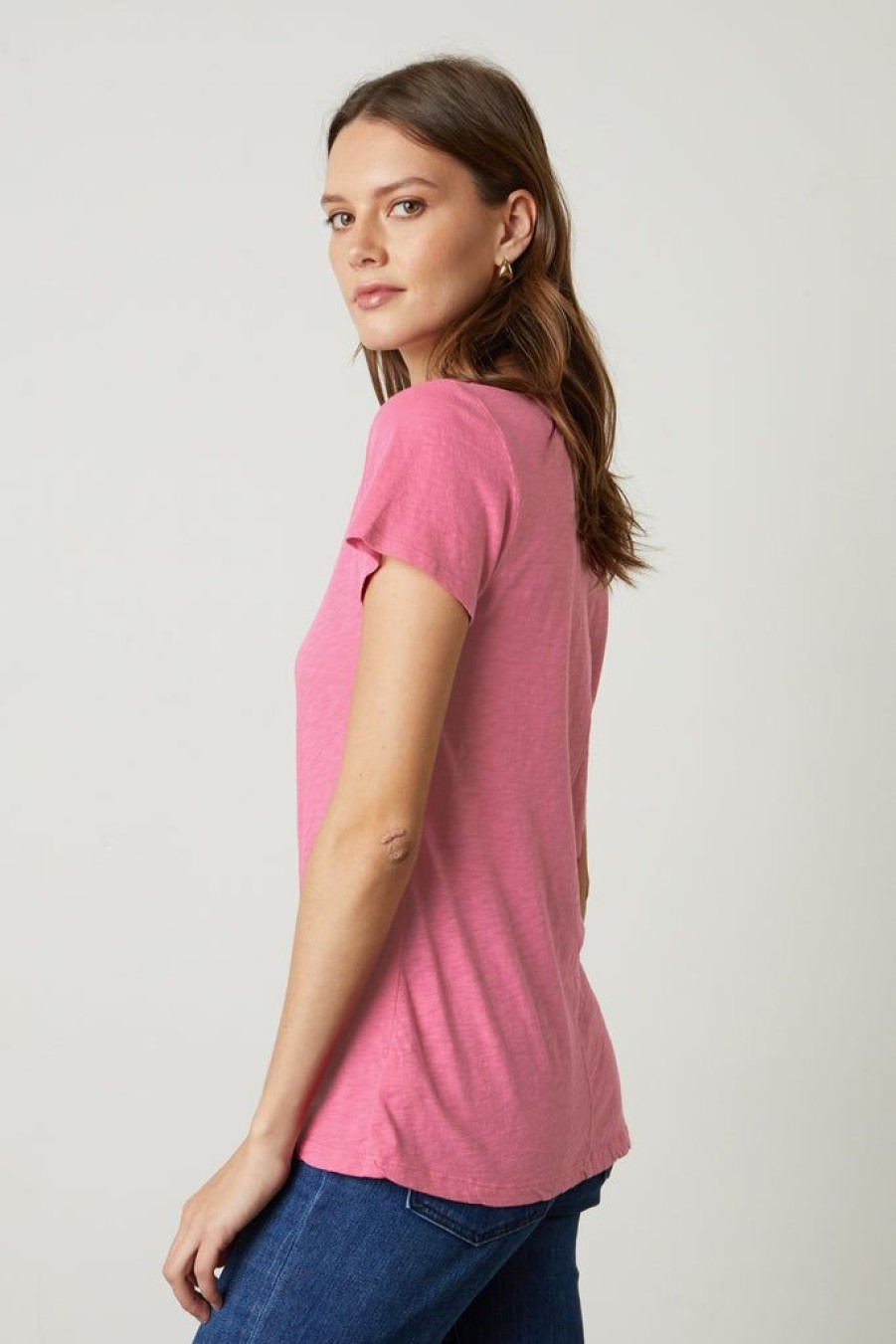 Clothing Velvet by Graham & Spencer | Jilian Tee Tahiti Pink