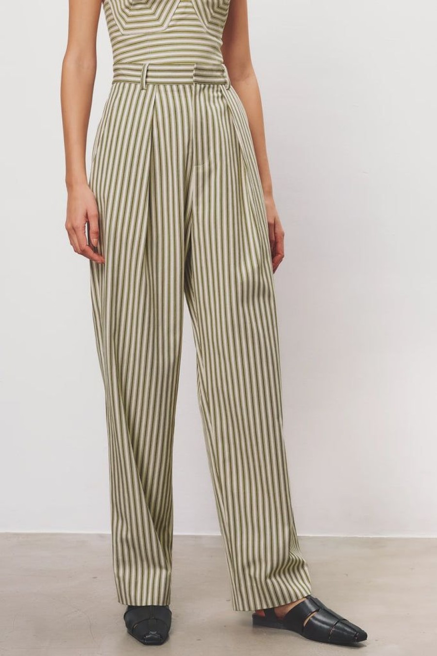 Clothing Mara Hoffman | Marella Pant Cream Olive