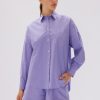 Clothing LMND | Chiara Poplin Shirt Uva