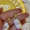 Accessories Carly Paiker | Sunrider Baroque Pearl Earrings Gold