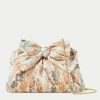 Accessories Loeffler Randall | Rayne Cream Floral Bow Clutch