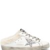 Shoes Golden Goose | Shearling Sabot Slide With Glitter Star